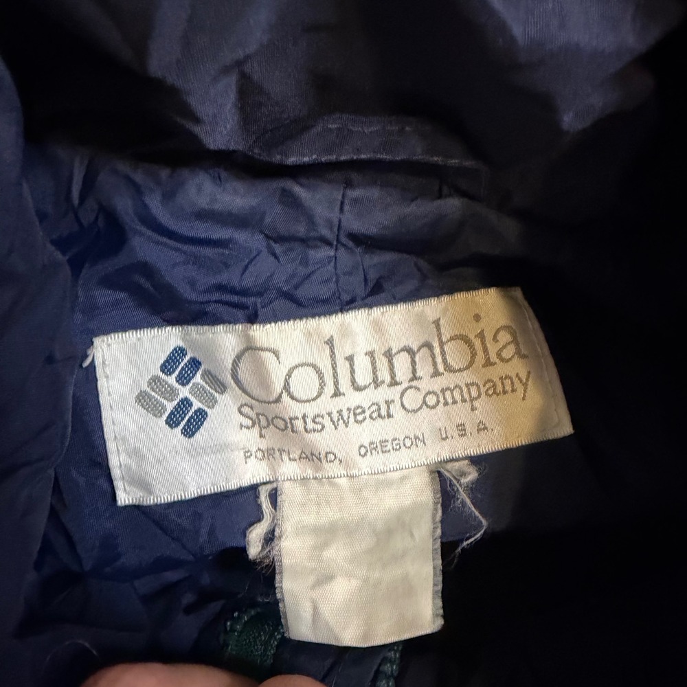 Vintage Columbia Sportswear Colorblock Parka Jacket Teal Burgundy Navy Mens XL - Picture 2 of 8
